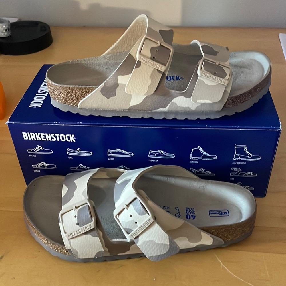 Birkenstock Arizona Desert Soil Gray/ Taupe women’s 9 hh
